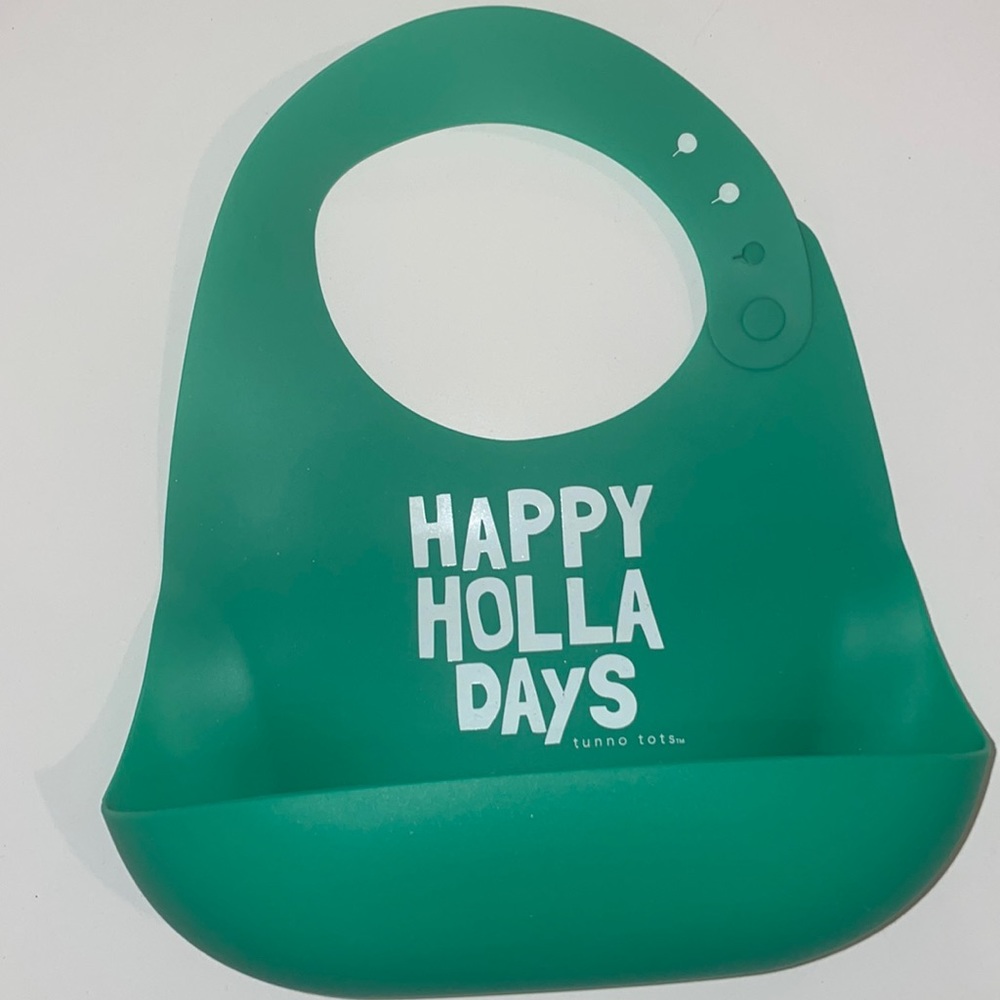 Tunno tots happy holla days bib